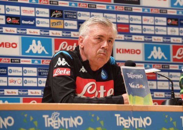 Carlo Ancelotti confiant pour son Napoli