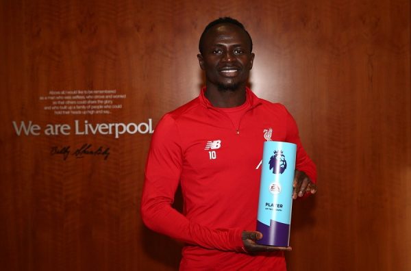 Premier League : Sadio Mané élu joueur du mois