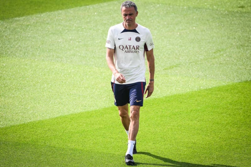 Luis Enrique entrainement ©️IMAGO / ZUMA Wire