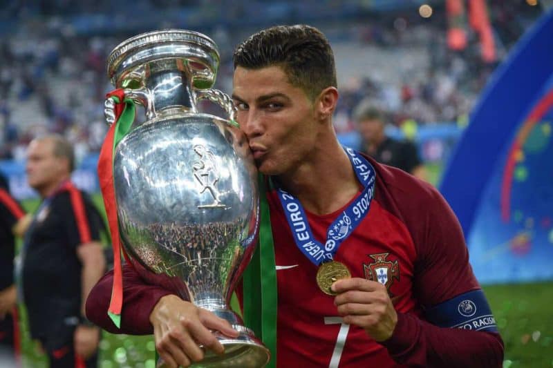 Cristiano Ronaldo lors de l'EURO 2016 - Meilleur buteur de l'histoire des Championnats d'Europe