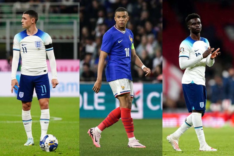 Phil Foden, Kylian Mbappé et Bukayo Saka, l'attaque la plus chère de l'EURO