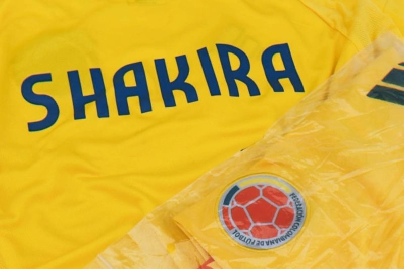 Shakira portera son maillot pour la finale entre la Colombie et l'Argentine