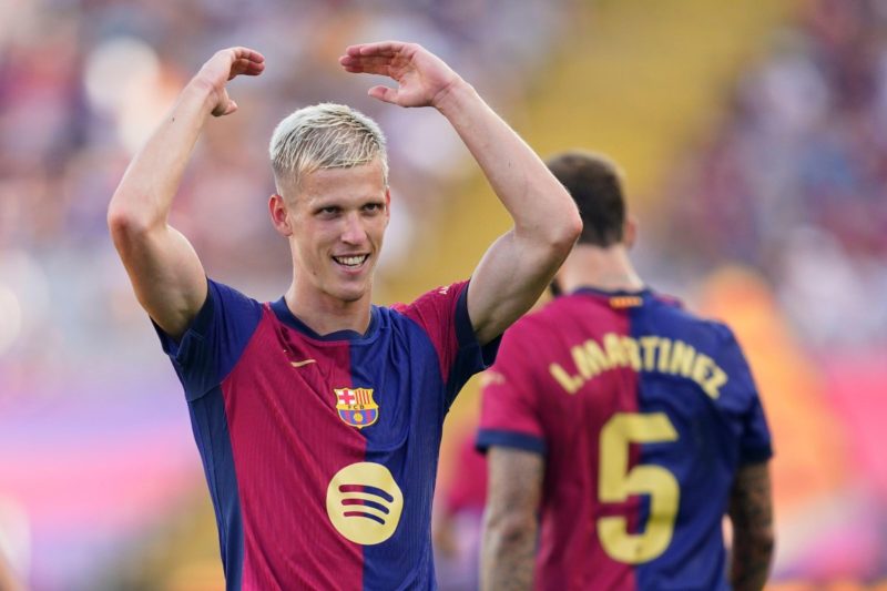 Dani Olmo avec le FC Barcelone