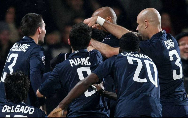 L'Olympique Lyonnais face au Real Madrid en 2010