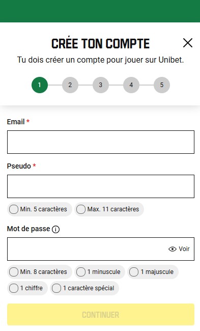 Inscription Unibet : comment s’inscrire et ouvrir un compte ?