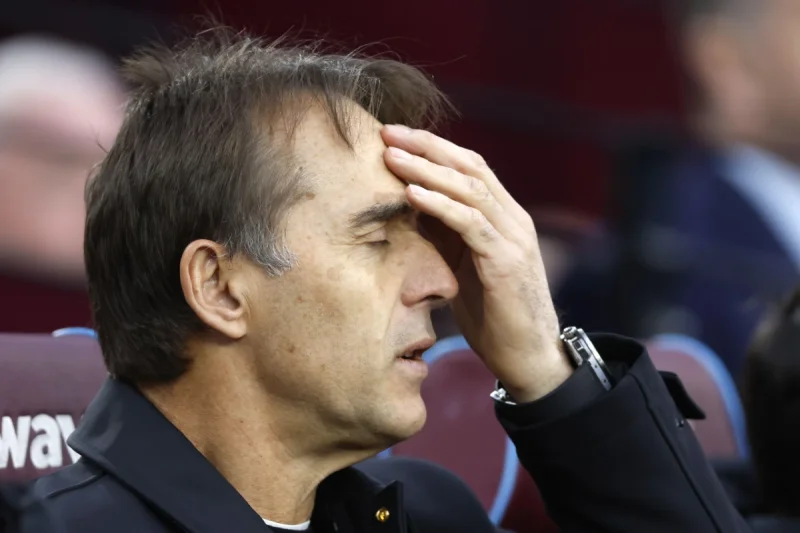 Julen Lopetegui en danger à West Ham