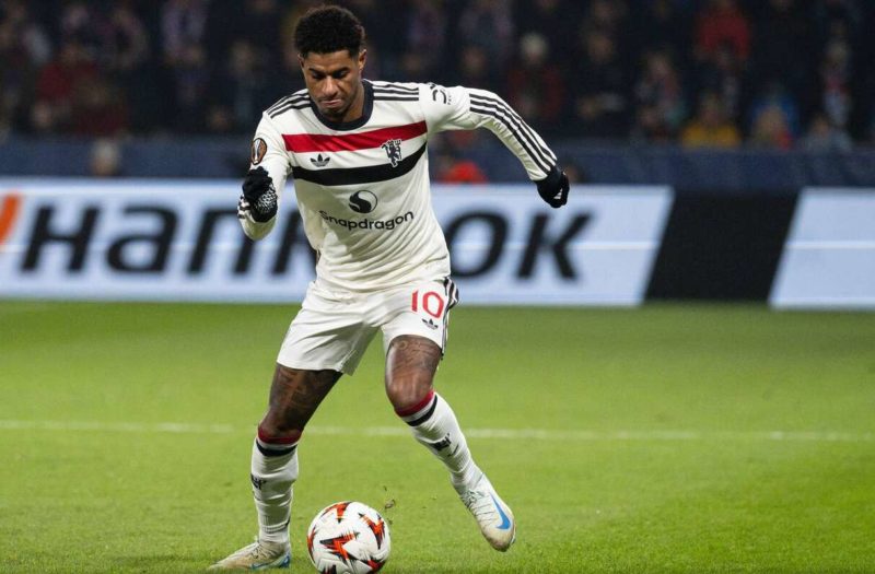 Marcus Rashford a des touches en dehors de l'Europe